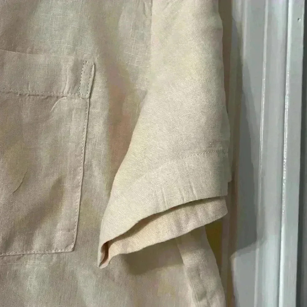 Theory Tie-Front Shirt in Linen-Tencel - Picture 7 of 11